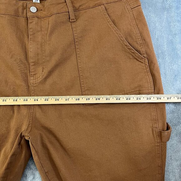 Judy Blue Carpenter Jeans Women's 24W Slim Fit Brown Stretch Utility Workwear - Picture 11 of 16